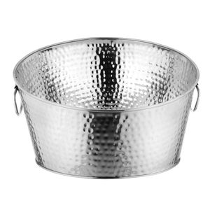 Cubo de hielo para champán de acero inoxidable con acabado dorado, estilo fabuloso, para bar, fiestas, enfriador de vino con asa. - Product Image 3