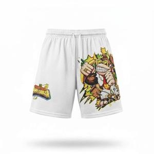 Premium Quality Double <b>Layer</b> Mesh Shorts 100% Polyester Sublimation printed 7 Inch Inseam Wholesale Casual Basketball Short - Product Image 4