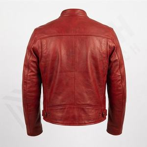 Chaqueta de Motociclista de Cuero para Hombre NAI-0443A, Estilo Biker, Resistente al Viento, con Logotipo Frontal, Ropa Protectora de Verano para Motociclismo, Color Personalizado - Product Image 2