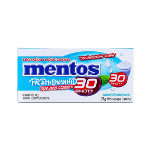 Mentos - Caramelos Masticables Sin Azúcar con Sabor a Menta Fresca, 35g, Caja al por Mayor - Product Image 2