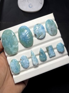 Sculpture artisanale en larimar naturel, pierre précieuse bleue, fabricant et fournisseur en gros de sculptures en larimar - Product Image 4