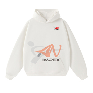 เสื้อฮู้ดดี้ผู้ชายสไตล์วินเทจ ยูนิเซ็กส์ ลำลอง ผ้าฝ้ายเฟรนช์เทอร์รี่ 450 กรัม ทรงโอเวอร์ไซส์ ระบายอากาศดี ไหล่ตก แบบ ODM ไซส์ใหญ่ - Product Image 1