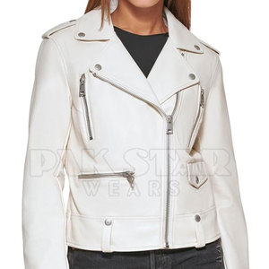 Custom Women's Leather Jacket-Breathable Windproof Zipper Closure Custom Colors Logo Winter Ready Wholesale - Product Image 2
