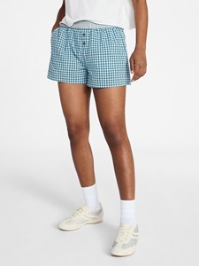 Women's <b>Plaid</b> Cotton <b>Shorts</b> Mid Waist Button Fly Casual Breathable Regular Fit - Product Image 4