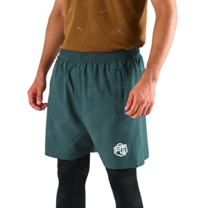 Blaze กางเกงขาสั้นผ้าตาข่ายยืดได้สำหรับผู้ชายกางเกงขาสั้นมีกระเป๋ามีซิปด้านหลังสำหรับเล่นกีฬาฤดูร้อน - Product Image 1