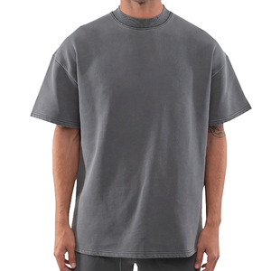 OEM High Quality Custom Your Brand Logo 100% Cotton O-Neck T Shirt Blank Men <b>Tshirt</b> <b>Plain</b> Casual Men's T-shirts Crew Fitness - Product Image 4