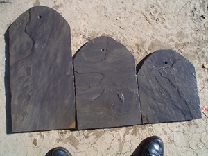 Classic Black Grey Roof Tiles Villa & Hotel Decoration Natural <b>Stone</b> Roofing Material Outdoor Big Slab Modern Design - Product Image 2