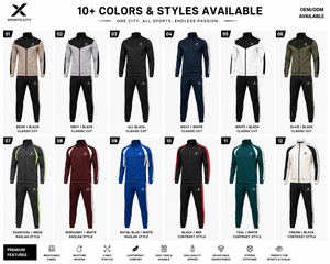 Conjuntos Deportivos Personalizados para Hombre X Sports City, Mezcla de Algodón y Felpa, Calidad Premium OEM/ODM, Estilo Deportivo X Performance, Logotipo X - Product Image 6