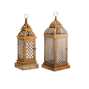 Lanternes en métal marocaines, lanternes décoratives pour la décoration de l'Aïd et du Ramadan - Product Image 2