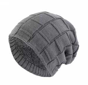 Unisex Solid <b>Beanie</b> Hat Polyester Hand Knitted Adjustable Breathable & <b>Waterproof</b> Casual Winter Headwear for Adults 56-58CM - Product Image 4
