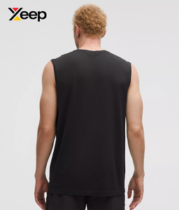 เสื้อกล้ามออกกำลังกายผู้ชาย XEEP Factory Direct Sales รุ่น XC-GTT-24 ระบายอากาศได้ดี แห้งเร็ว ผ้าถัก 100% คอตตอน คอกลม สีพื้น OEM - Product Image 2