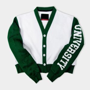 เสื้อคาร์ดิแกนปักลายแบบกรีกสำหรับผู้หญิง ปี 2026 ออกแบบเองโดยมหาวิทยาลัย FAMU Florida A&M ทำจากผ้าฝ้ายฟลีซ - Product Image 3