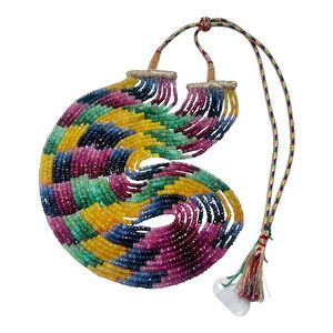 Natural Emerald <b>Ruby</b> Sapphire Multi Color Faceted Rondelle Beads 11 Strands TASBIYA GEMS Third Party Appraised <b>Necklace</b> Buy Now - Product Image 6