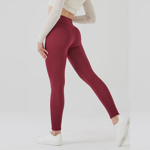 Leggings chauds longueur cheville, couleur unie, extensibles, tricotés, collants thermiques pour femmes, vêtements décontractés d'hiver - Product Image 4