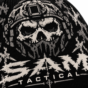 SAM TACTICAL <b>Beanie</b> Black Acrylic Punk Style Outdoor <b>Hat</b> for <b>Men</b> 56-58CM Wholesale Rate OEM Custom Cheap Price Outdoor - Product Image 6