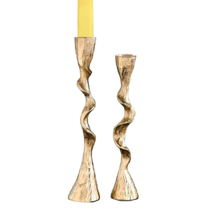 Porte-bougie de table en métal doré de luxe, résistant à la chaleur, design élégant et nouveau, personnalisé, décoratif pour la maison, les mariages et les fêtes - Product Image 1