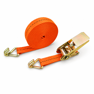 โรงงานผลิตสายรัดแบบ Ratchet OEM ODM โพลีเอสเตอร์ ทนทานต่อการสึกหรอ ขนาด 25 มม. รับน้ำหนัก 800 กก. สำหรับรถบรรทุก ขนส่งสินค้า รับพิมพ์ลายตามสั่ง - Product Image 1
