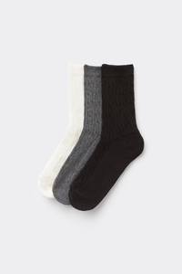 Chaussettes mi-mollet pour hommes, motif pois moutarde, tricotées en coton, polyester et élasthanne, respirantes, pour usage quotidien en automne, logo personnalisé - Product Image 3