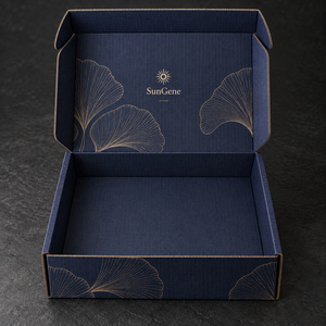 Estuche de cartón corrugado personalizado Indigo Brush para una colección de brochas de maquillaje - Product Image 2