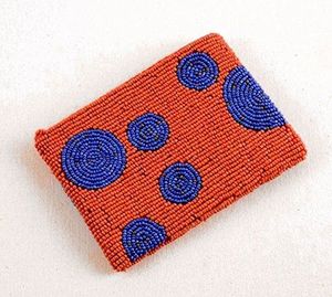 Pochette à monnaie miniature brodée et perlée avec motifs décoratifs pour femmes, cadeaux spéciaux et accessoires de mode - Product Image 1