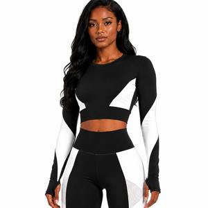 Ensemble de yoga personnalisé pour femme le plus populaire, soutien-gorge de sport respirant sans couture, leggings taille haute, vêtements de sport, fabricant OEM ODM - Product Image 5