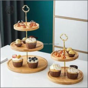 Rustic <b>wooden</b> <b>cake</b> <b>stand</b> for dessert table decorations in weddings birthday parties and special family gatherings - Product Image 2
