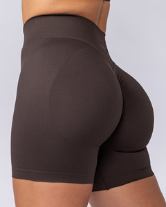 Women's High Waist Gym Shorts Solid Yoga Sports Fitness Pants <b>Tummy</b> <b>Control</b> Workout Shorts - Product Image 4