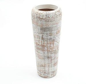 White Wash Wooden Flower <b>Vase</b> Tall Tabletop Decorative <b>Bud</b> <b>Vase</b> Handmade Art Deco Home Wedding Garden Gift Decor - Product Image 4