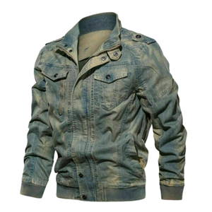 Men Regular Fit <b>Denim</b> Jacket Winter Y2K Embroidered Vintage Washed Trucker <b>Coat</b> Casual Streetwear Fashion Outerwear - Product Image 6