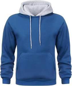 Custom Logo Men's Pullover Hoodie Solid Color Long Sleevea 100% Cotton Pullover Heavyweight USA & UK Men's hoodies Manufactures. - Product Image 1