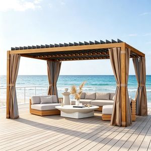 Pergola Retrattile da Esterno con Tenda - Product Image 1