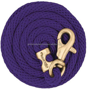 Poly Strong <b>Lead</b> <b>Rope</b> for Horses Durable Nylon Soft Touch with Customized Length and Changeable Solid Brass or Zinc Snap - Product Image 4