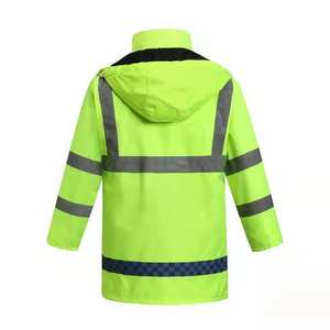 Gilet de sécurité réfléchissant en polyester haute visibilité, vêtements de travail personnalisés pour les agents de sécurité - Product Image 2