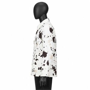 Custom Cow Print <b>Coach</b> Jacket Men Streetwear Animal Pattern Lightweight Windbreaker Casual Button Up Outerwear Unisex Fashion - Product Image 3