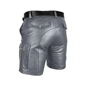 Customized Wholesale Quick Dry <b>Men</b> <b>Leather</b> <b>Shorts</b> for Sale Latest Arrivals Man <b>Leather</b> <b>Short</b> for <b>men</b> - Product Image 3
