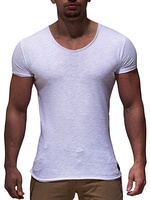 T-shirt sous-vêtement homme à manches courtes en coton doux et respirant, coupe classique, imprimé, écoresponsable