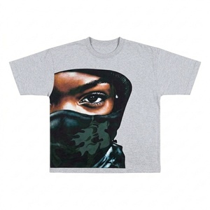 เสื้อยืดลำลองผู้ชายและผู้หญิง ผ้าฝ้าย 100% ขายส่ง เสื้อยืดสตรีทแวร์ พิมพ์ลาย เรียบง่าย หนานุ่ม - Product Image 3