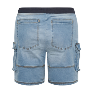 ชุดเดรสยีนส์ขาสั้นผู้ชายไซส์ใหญ่ ระบายอากาศได้ดี ใส่สบายๆ สำหรับฤดูร้อน ทรงขากว้าง สามารถปรับแต่งได้ ขายส่ง - Product Image 3