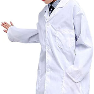 Blouse médicale blanche confortable avec poches spacieuses, uniforme de médecin à manches longues de qualité supérieure pour hommes et femmes, hôpital - Product Image 1