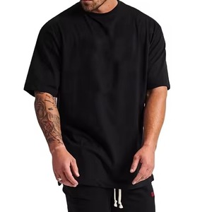 T-shirt surdimensionné personnalisé pour homme, logo sur mesure, 100 % coton, grande taille, coupe ample et confortable, chemise décontractée 2026 - Product Image 2