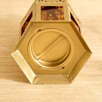 Lanternes hexagonales marocaines en fer de qualité supérieure, nouvelle collection, pour décoration intérieure, lumière de bougie, Ramadan, faites à la main, durables