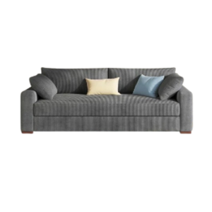 Ensemble de meubles de jardin au design moderne Ensemble de canapés d'intérieur en bois de teck et doublure en tissu fin - Product Image 2