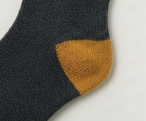 Chaussettes ras du cou pour femme, gris foncé, jaune moutarde, tricotées, respirantes, pour usage quotidien, automne, longueur standard, couleur unie - Product Image 4