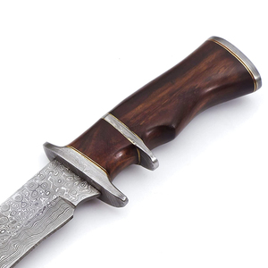 Nouveau Couteau de Camping Viking Forgé à la Main 2026 en Acier Damas à Pointe Tombante avec Manche en Acier Inoxydable Entièrement Forgé, Personnalisable - Product Image 3