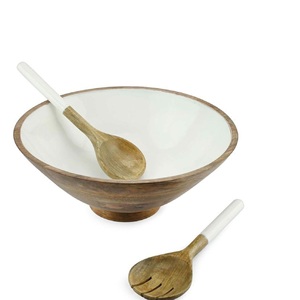 Bol rond en bois de manguier fait main pour olives, salsa, fruits, noix, bonbons, apéritifs et collations - Design contemporain, idéal pour les fêtes et la décoration intérieure - Product Image 4