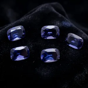 Lot de 10 pierres précieuses naturelles en Iolite bleue, taille coussin, facettées, pierres de cristal précieuses en vrac pour la fabrication de bijoux faits à la main - Product Image 3