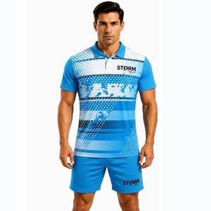 Conjunto de Ropa de Tenis para Hombre de la Mejor Calidad, Nuevo Diseño, Camiseta de Manga Corta y Pantalones Cortos, Transpirable, de Secado Rápido, que Absorbe la Humedad - Product Image 2
