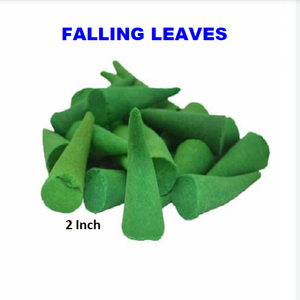 Cônes d'encens de feuilles tombantes naturelles Fourniture en gros de cônes d'encens de meilleure marque (vert) - Product Image 1