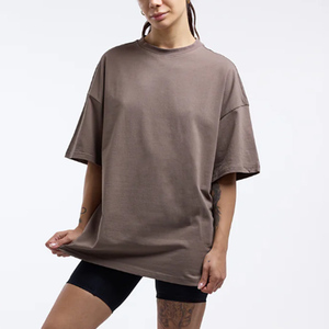 เสื้อยืดผู้หญิง AL-TAUL IMPEX รุ่นคัสตอมสำหรับฤดูร้อน แฟชั่นคุณภาพสูง เสื้อยืดโอเวอร์ไซส์ผ้าฝ้าย 100% สำหรับผู้หญิง - Product Image 4