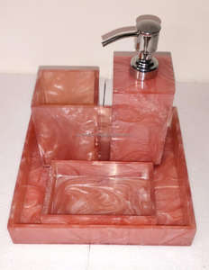 Resin <b>Bathroom</b> <b>Accessories</b> <b>Set</b> Resin <b>Bathroom</b> <b>Accessories</b> <b>Set</b> <b>Bathroom</b> <b>Sets</b> for Hotel from India - Product Image 2